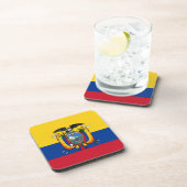 Flagge Ecuadors Untersetzer (Rechte Seite)