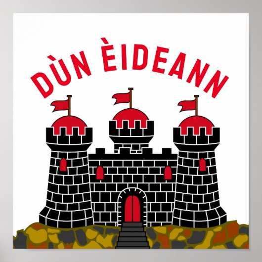 Flagge Edinburghs - SCOTLAND Poster (Vorne)