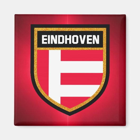 Flagge Eindhoven Magnet (Vorne)
