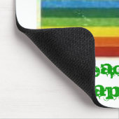 Flagge, eine Welt! Frieden, Liebe, Glück, PET… Mousepad (Ecke)