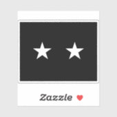 Flagge eines Brigadegeneral der U.S. Space Force Aufkleber (Blatt)