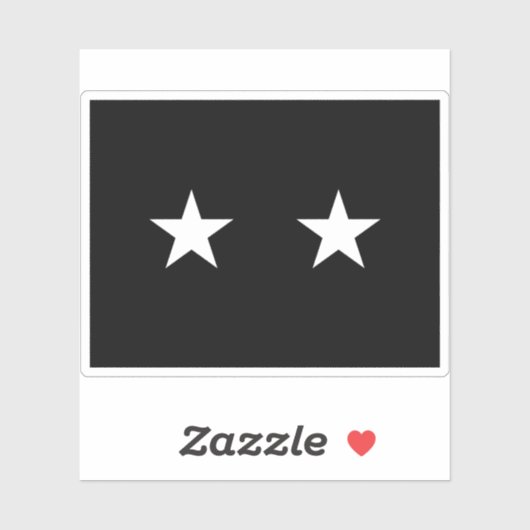 Flagge eines Brigadegeneral der U.S. Space Force Aufkleber (Blatt)