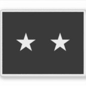 Flagge eines Brigadegeneral der U.S. Space Force Aufkleber (Vorderseite)