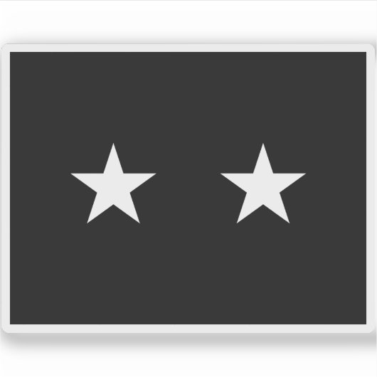 Flagge eines Brigadegeneral der U.S. Space Force Aufkleber (Vorderseite)