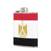 Flagge eingewickelter Flasche Ägyptens Vinyl Flachmann (Links)