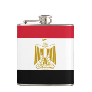 Flagge eingewickelter Flasche Ägyptens Vinyl Flachmann