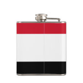 Flagge eingewickelter Flasche Ägyptens Vinyl Flachmann (Rückseite)