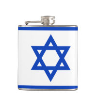 Flagge eingewickelter Flasche Israels Vinyl