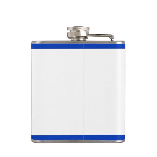 Flagge eingewickelter Flasche Israels Vinyl Flachmann (Rückseite)