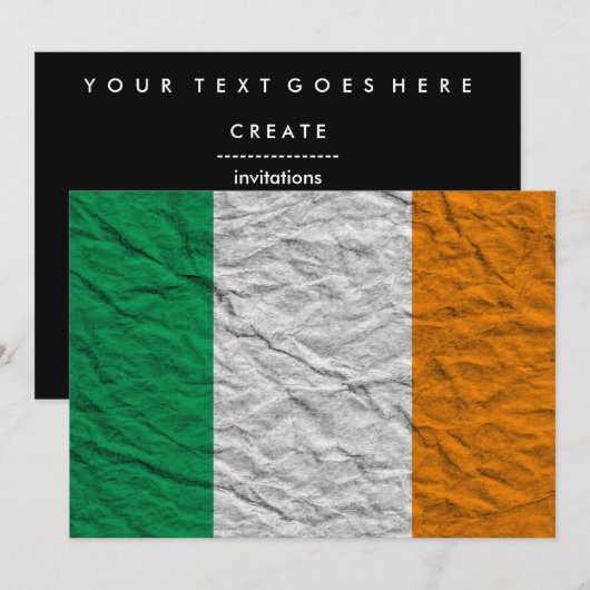 Flagge Einladung (Vorne/Hinten)