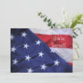 Flagge-Einladung Einladung (Stehend Vorderseite)