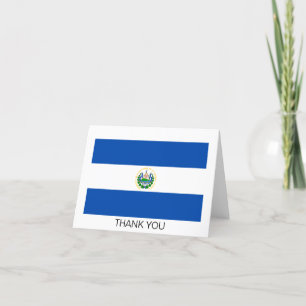 Flagge El Salvador Dankeskarte