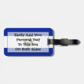 Flagge El Salvador Easy ID Personal Gepäckanhänger (Rückseite horizontal)