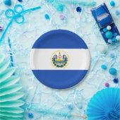 Flagge: El Salvador Pappteller (Party)