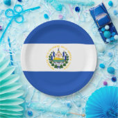 Flagge: El Salvador Pappteller (Party)