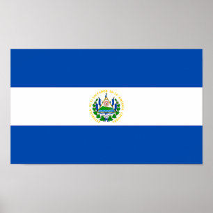 Flagge El Salvador Poster