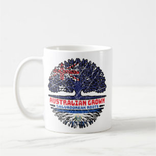 Flagge El Salvador Salvadorianischer Australier Kaffeetasse