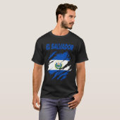 Flagge El Salvador T-Shirt (Vorne ganz)
