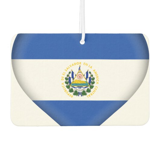 Flagge El Salvadors Autolufterfrischer (Vorderseite)