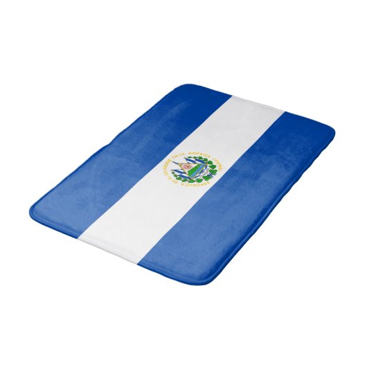 Flagge El Salvadors Badematte (Schrägansicht)