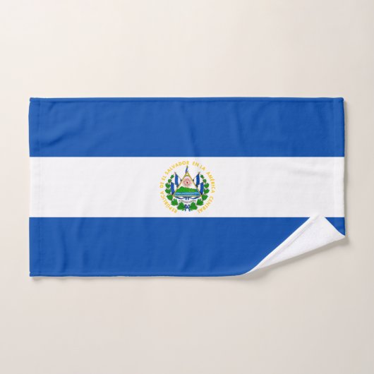 Flagge El Salvadors Badhandtuch Set (Handtuch)