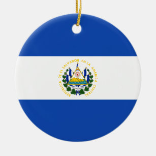 Flagge El Salvadors - Bandera de El Salvador Keramik Ornament