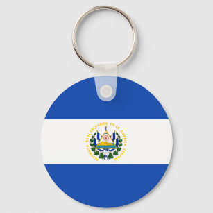 Flagge El Salvadors - Bandera de El Salvador Schlüsselanhänger