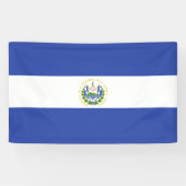 Flagge El Salvadors Banner (Horizontal)