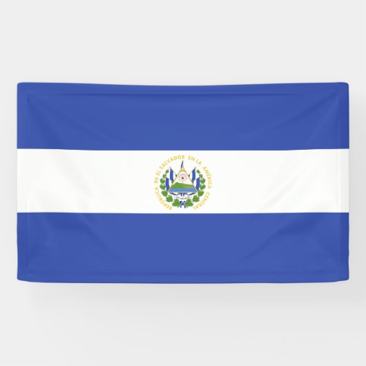 Flagge El Salvadors Banner (Horizontal)