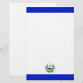 Flagge El Salvadors Briefpapier (Vorne/Hinten)