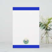 Flagge El Salvadors Briefpapier (Stehend Vorderseite)