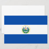 Flagge El Salvadors Briefpapier (Vorne/Hinten)
