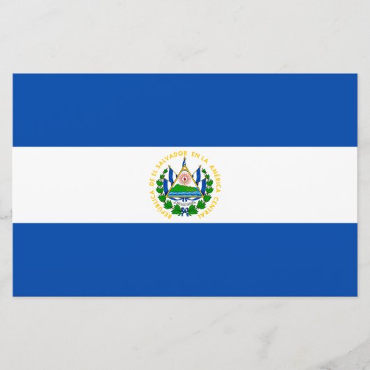 Flagge El Salvadors Briefpapier (Vorderseite)