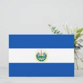 Flagge El Salvadors Briefpapier (Stehend Vorderseite)