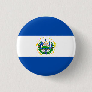 Flagge El Salvadors Button