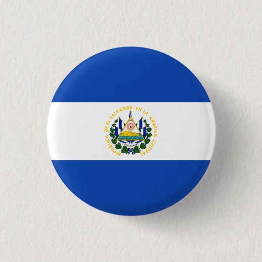 Flagge El Salvadors Button (Vorderseite)