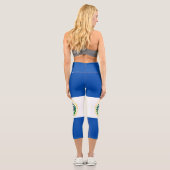 Flagge El Salvadors Capri Leggings (Rückseite)