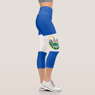 Flagge El Salvadors Capri Leggings