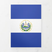 Flagge El Salvadors Dreifach Gefaltete Karte (Cover)