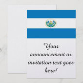 Flagge El Salvadors Einladung (Vorne/Hinten)