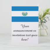 Flagge El Salvadors Einladung (Stehend Vorderseite)