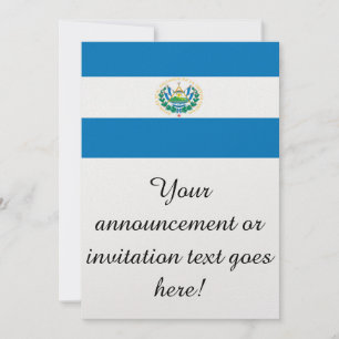 Flagge El Salvadors Einladung