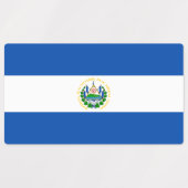 Flagge El Salvadors Etiketten (Design 2)