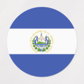 Flagge El Salvadors Etiketten (Design 1)