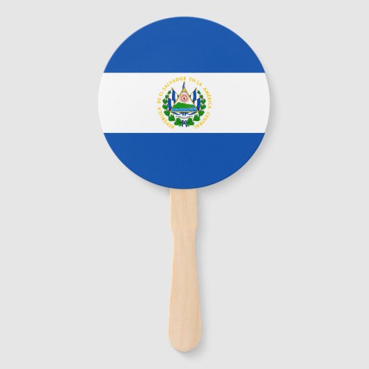 Flagge El Salvadors Fächer (Vorderseite)