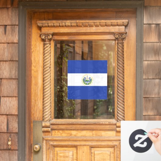 Flagge El Salvadors Fensteraufkleber (Haustür)