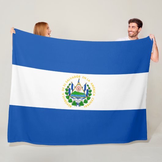 Flagge El Salvadors Fleecedecke (Beispiel)