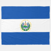 Flagge El Salvadors Fleecedecke (Vorderseite (Horizontal))