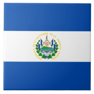 Flagge El Salvadors Fliese