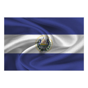 Flagge El Salvadors Fotodruck